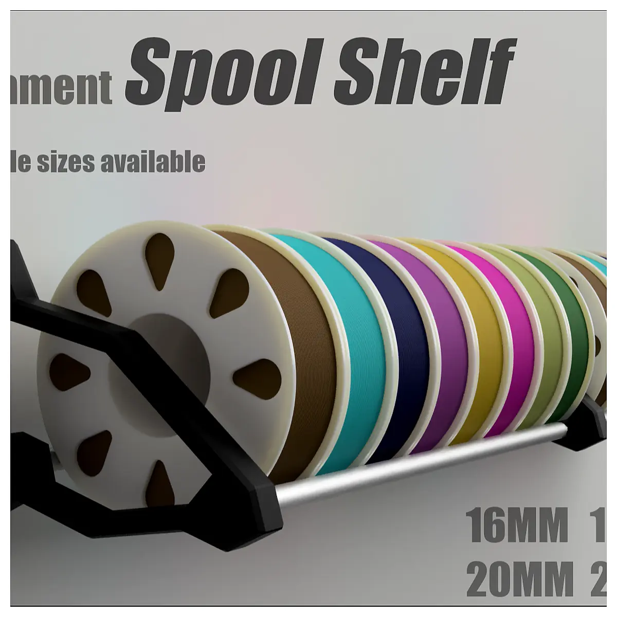 Spool Shelf Storage Rotating Spindles Fiber Storage Parts Repair