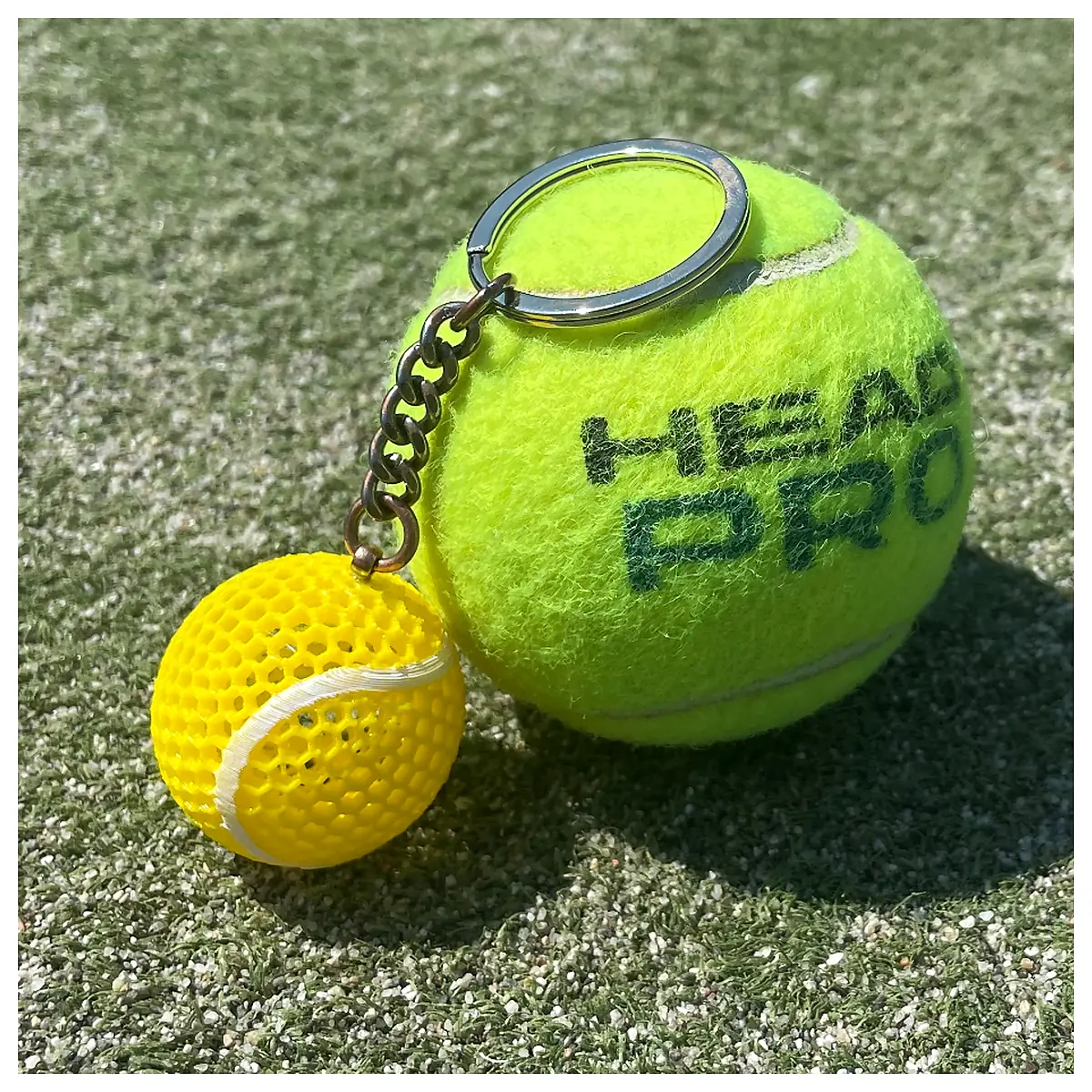 Keychain Tennis Ball Airless Ball Pump Sport Toy Keyring Airless No Air Ball Sports Accessories