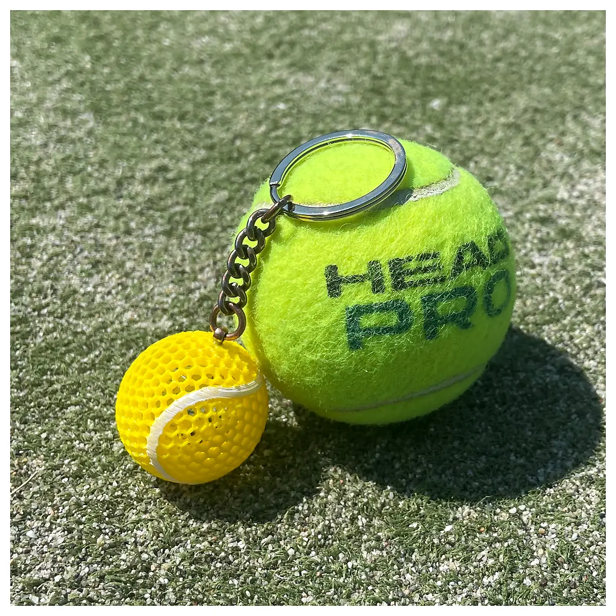 Keychain Tennis Ball Airless Ball Pump Sport Toy Keyring Airless No Air Ball Sports Accessories