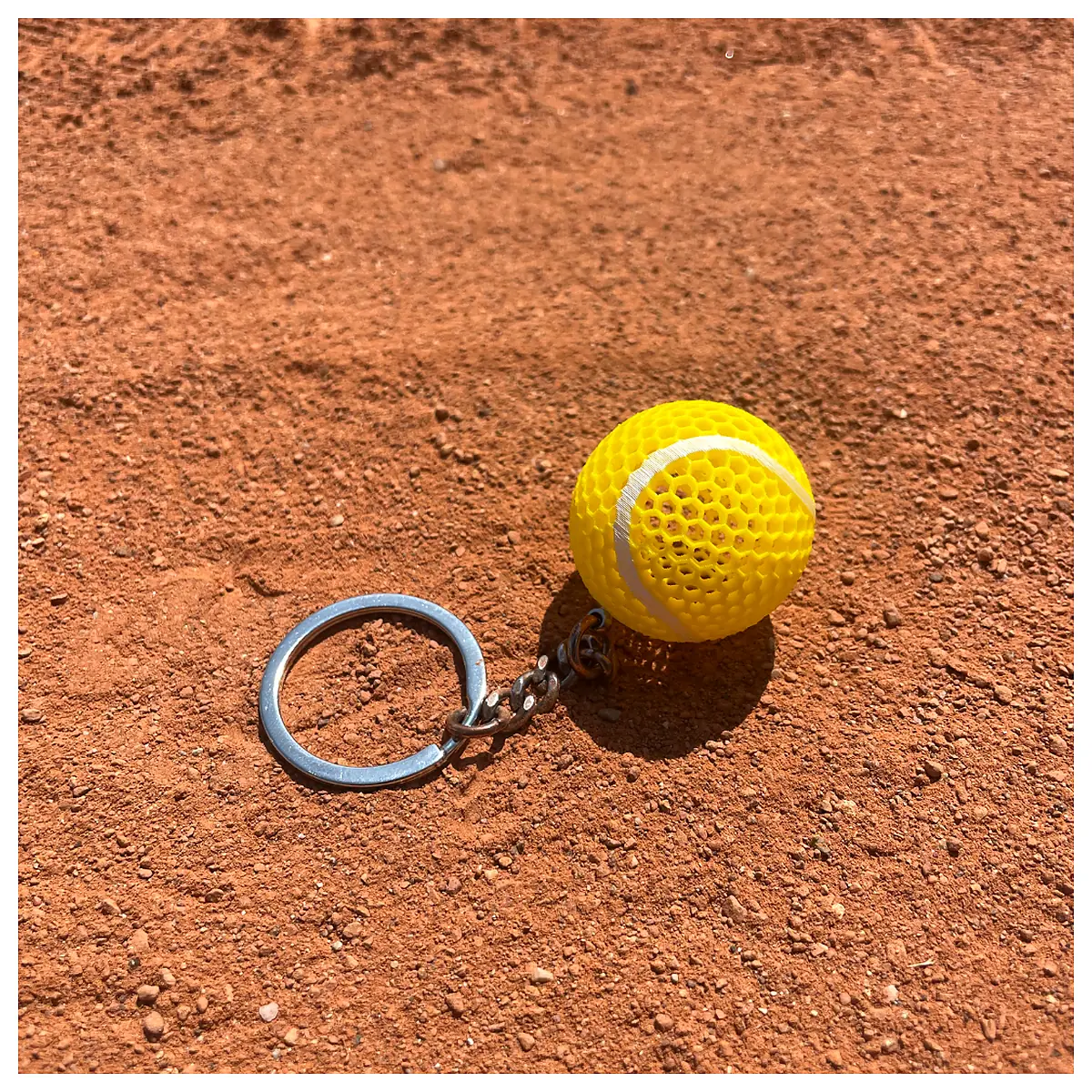Keychain Tennis Ball Airless Ball Pump Sport Toy Keyring Airless No Air Ball Sports Accessories