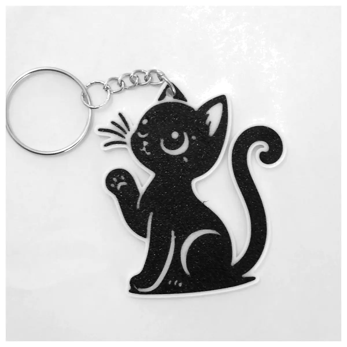 Cute Cat Paw Up Keychain Pet Memorial Gift Car Decoration Present for Friends Keychains