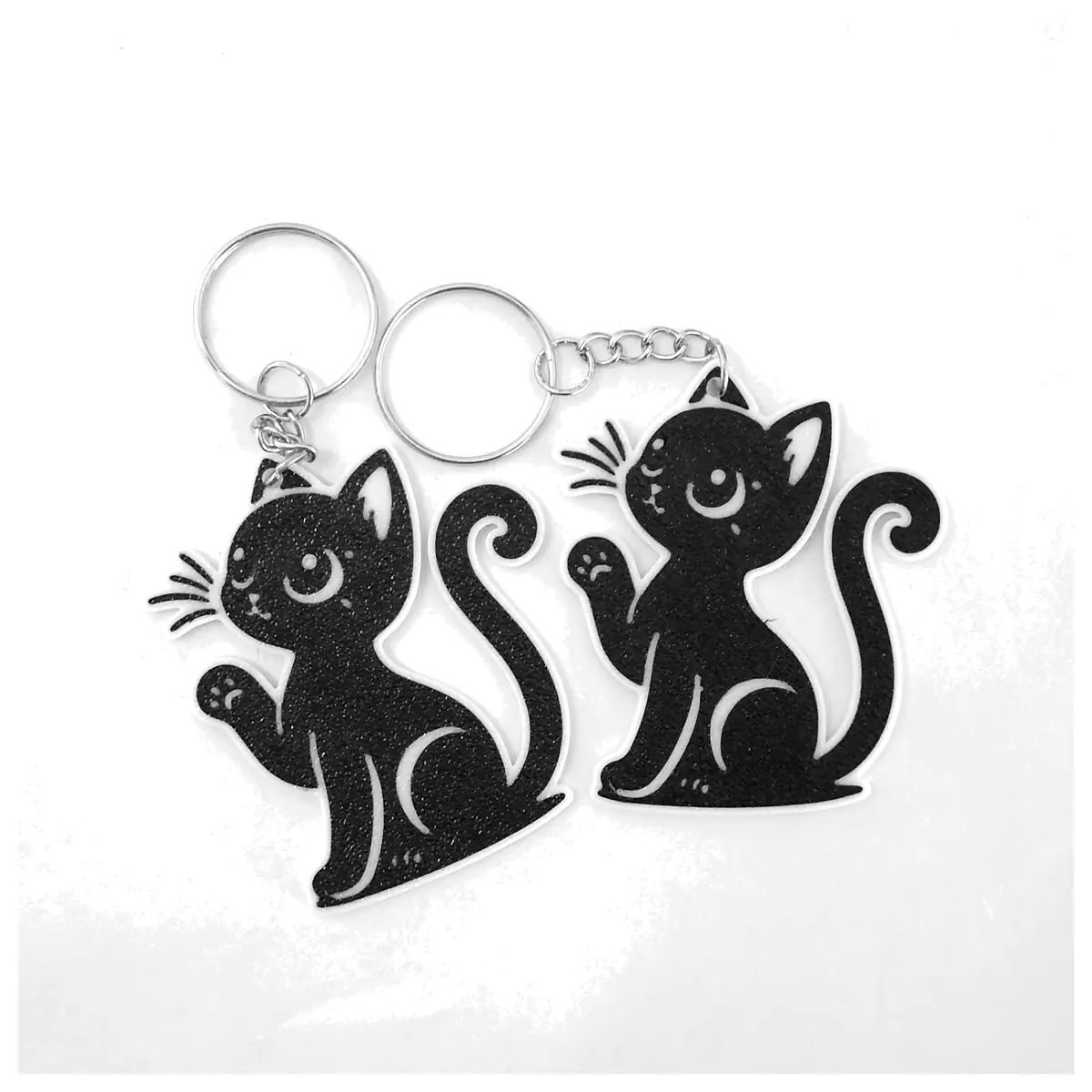 Cute Cat Paw Up Keychain Pet Memorial Gift Car Decoration Present for Friends Keychains