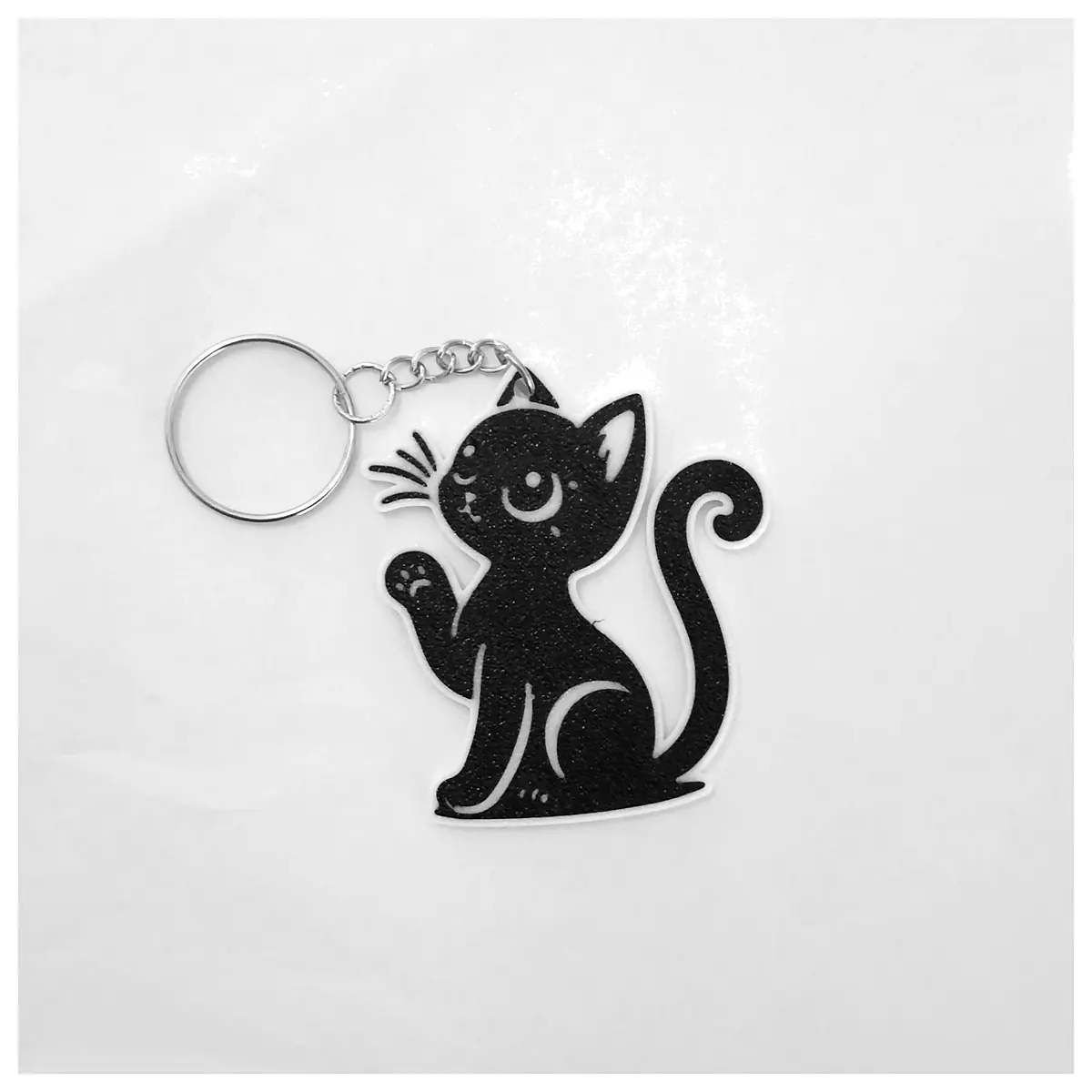 Cute Cat Paw Up Keychain Pet Memorial Gift Car Decoration Present for Friends Keychains