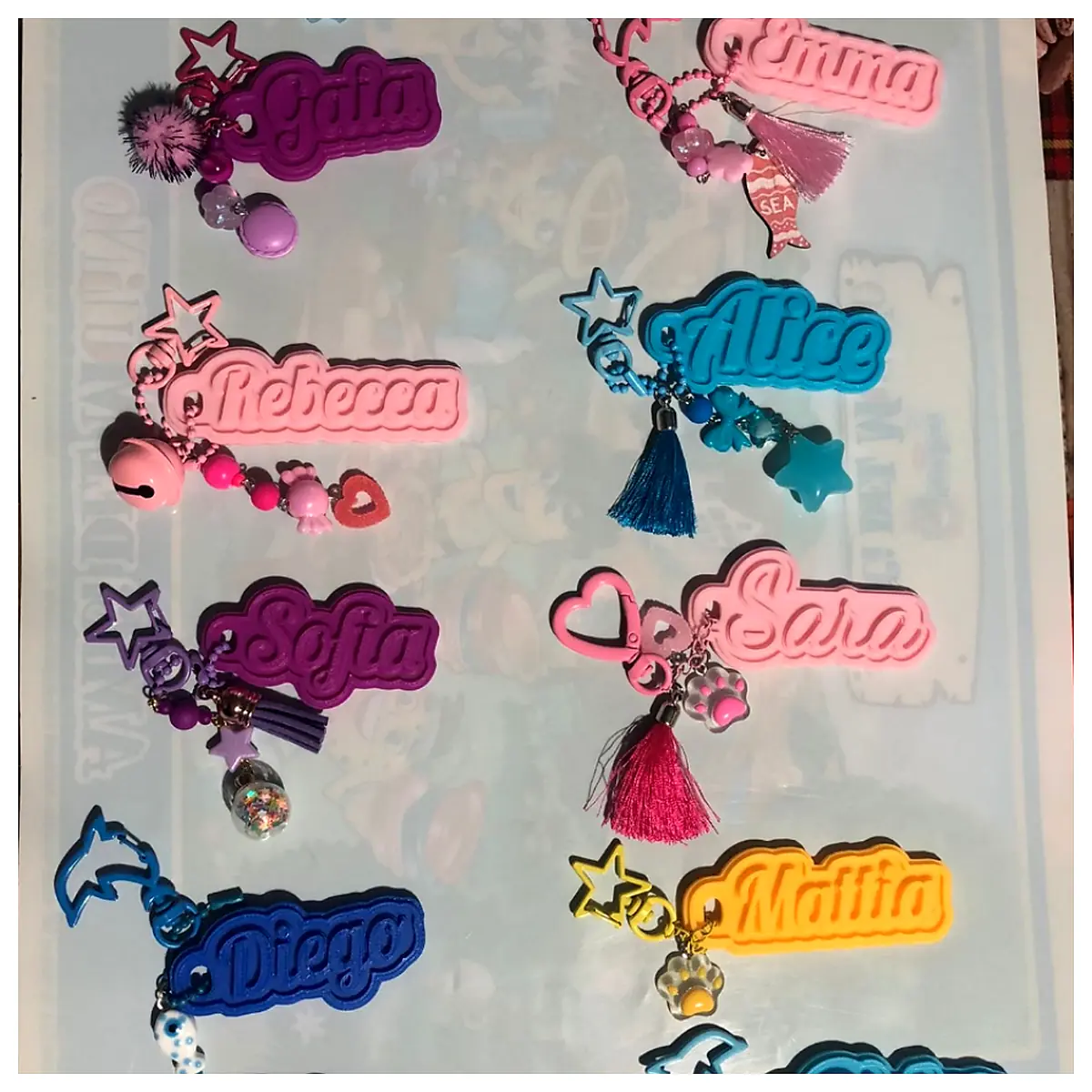 Keychains Women Elegant Simple Pendant Keyring Car Parts Repair Accessories