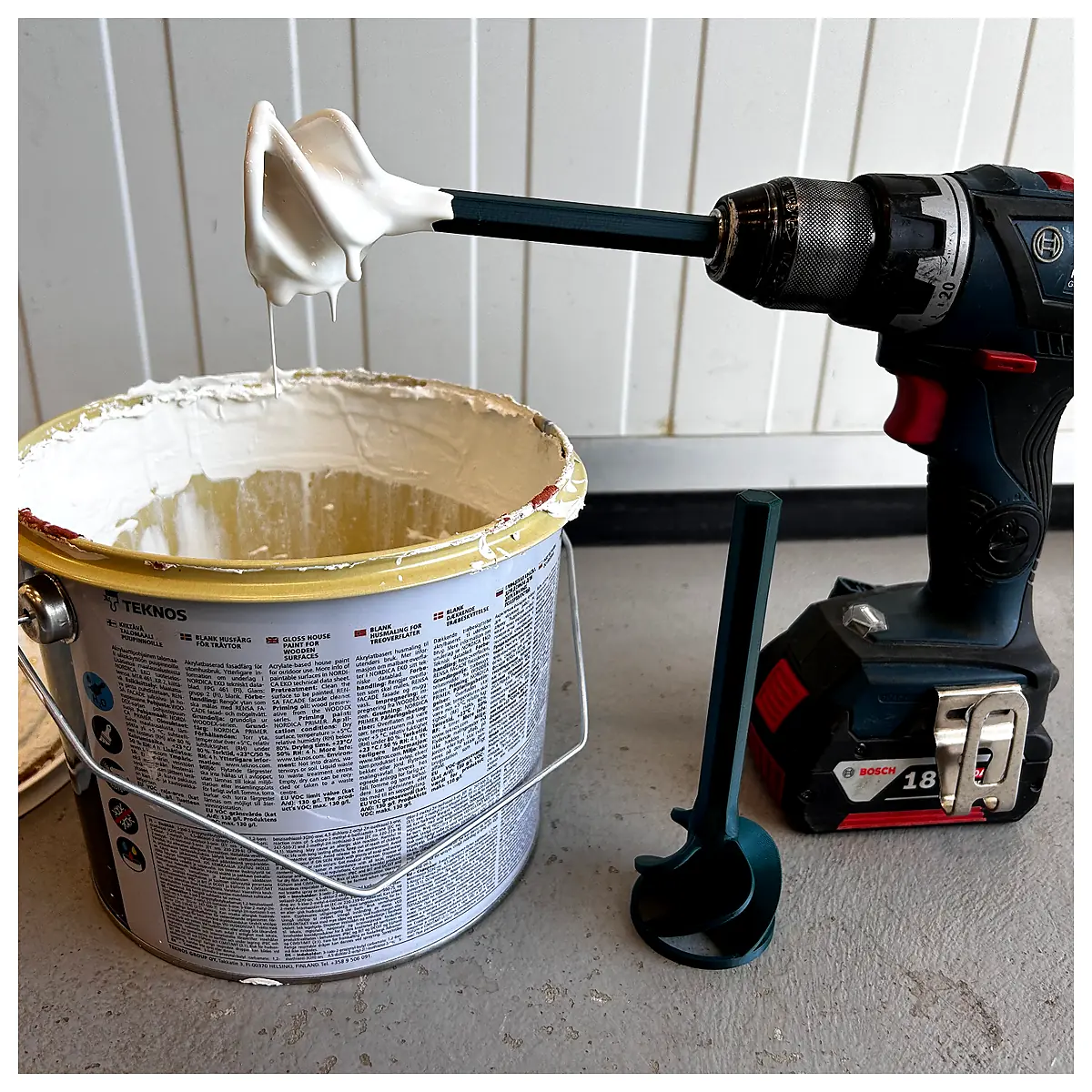Heavy Duty Paint Epoxy Mixer Drill Attachment Versatile Mixing Tool Epoxy Mixer Fast Mixing