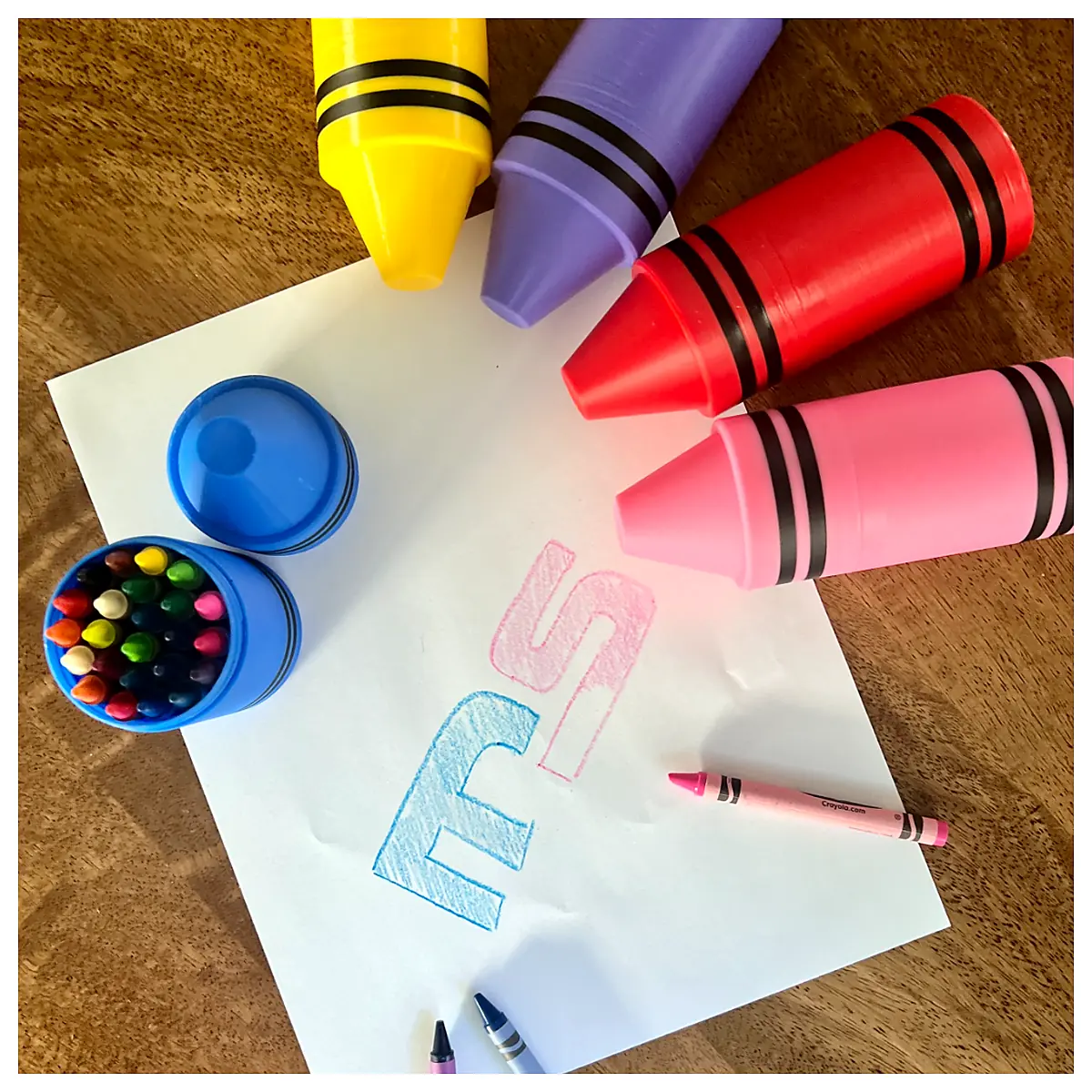Crayon Container Art Supplies Kids Drawing Tools Crayola Box Set Painting Accessories Creative Toys