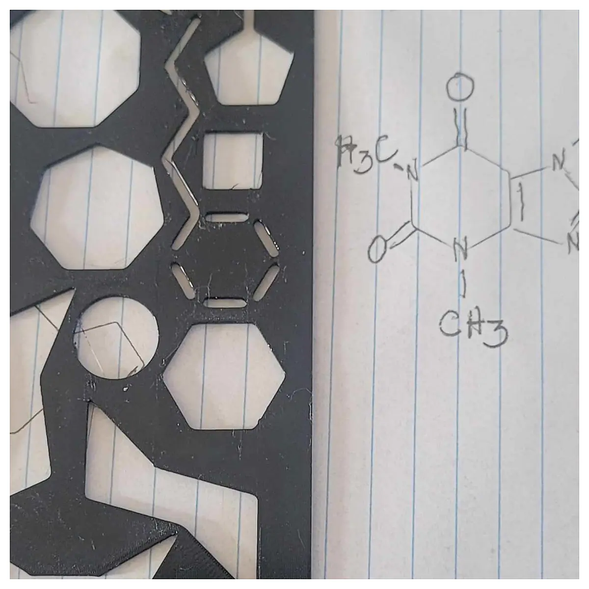 Organic Chemistry Stencil Learning Tool Lab Supplies Teaching Aid Science Education Research For Students Teachers