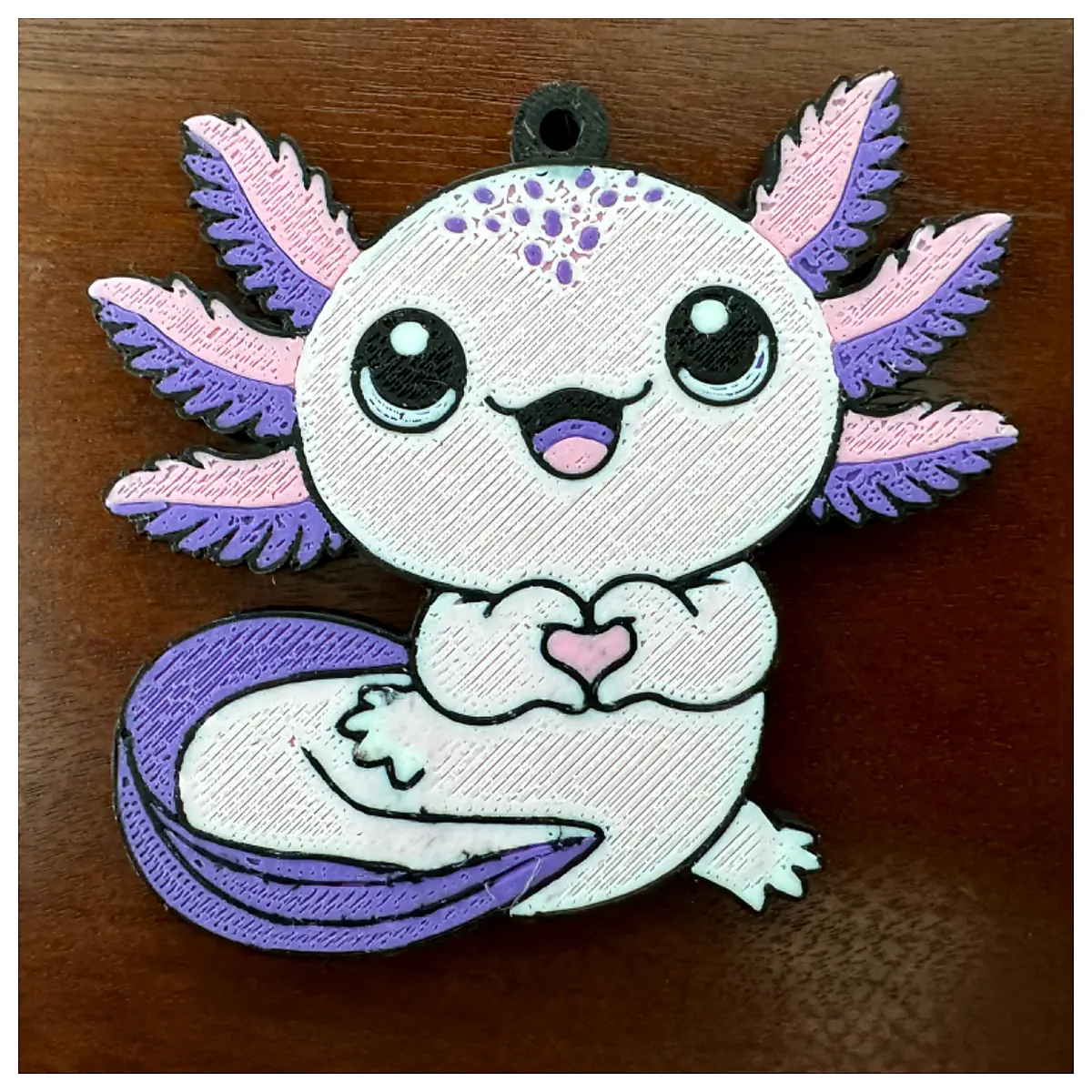 Axolotl Keychain Cute Amphibian Pet Fish Charm Water Dragon Keyring Axolotl Lover Gift