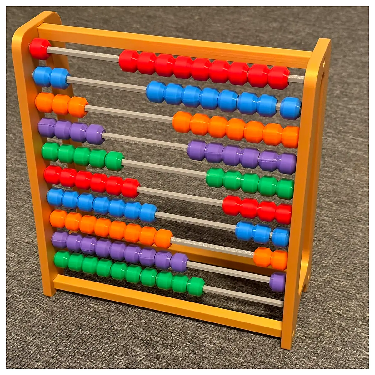 1 100 Ball Counter Kids Toy Counting Game Number Learning Educational Toy Toddler Brain Teaser Kids