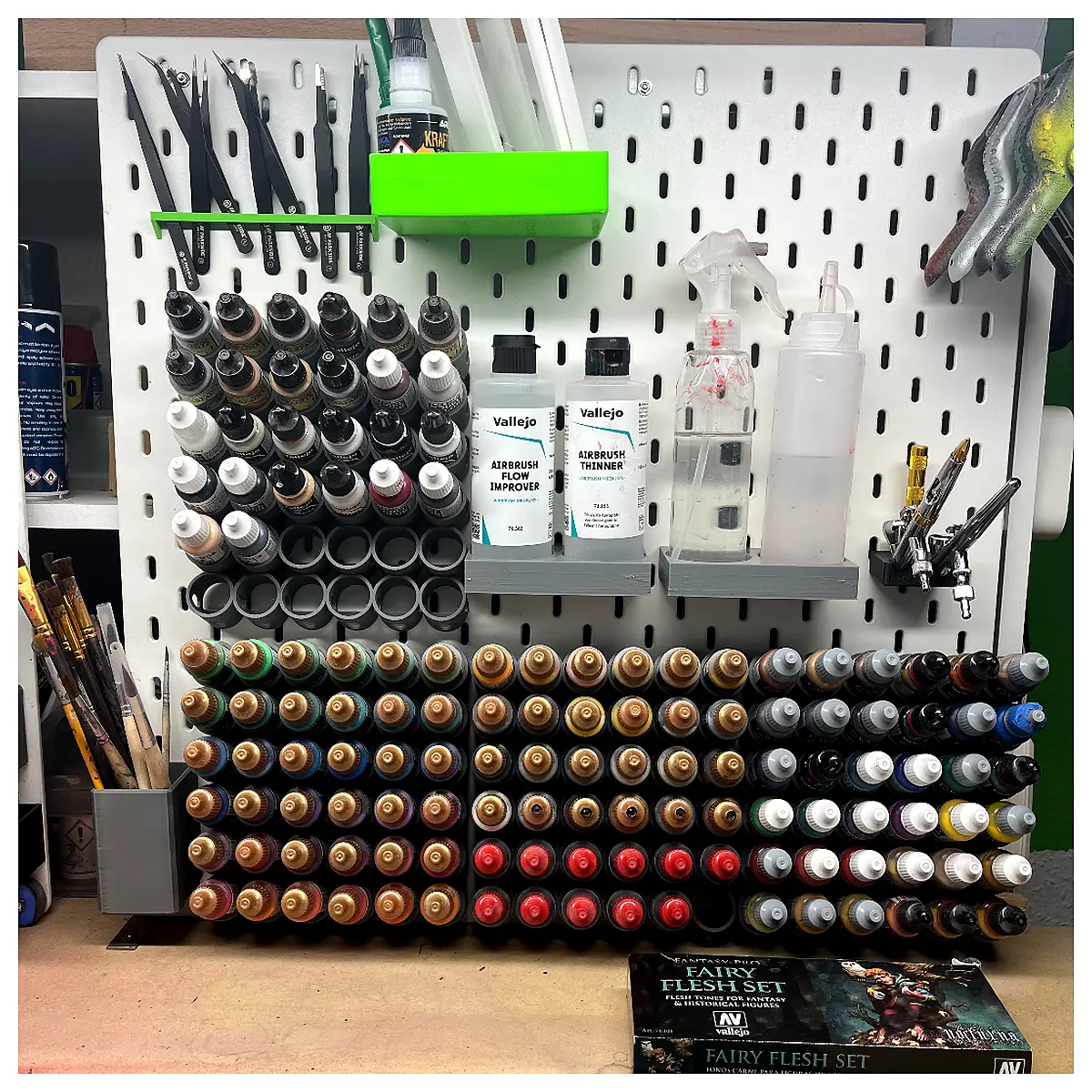Skadis Modular Paint Rack Update 2 Universal Wall Mounted Storage Shelves Parts Repair