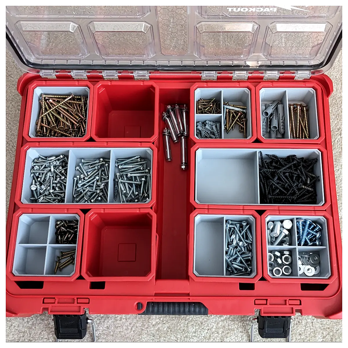 Packout Deep Bin Stacking Inserts Storage Solutions Organization Tool Parts Accessories Transport