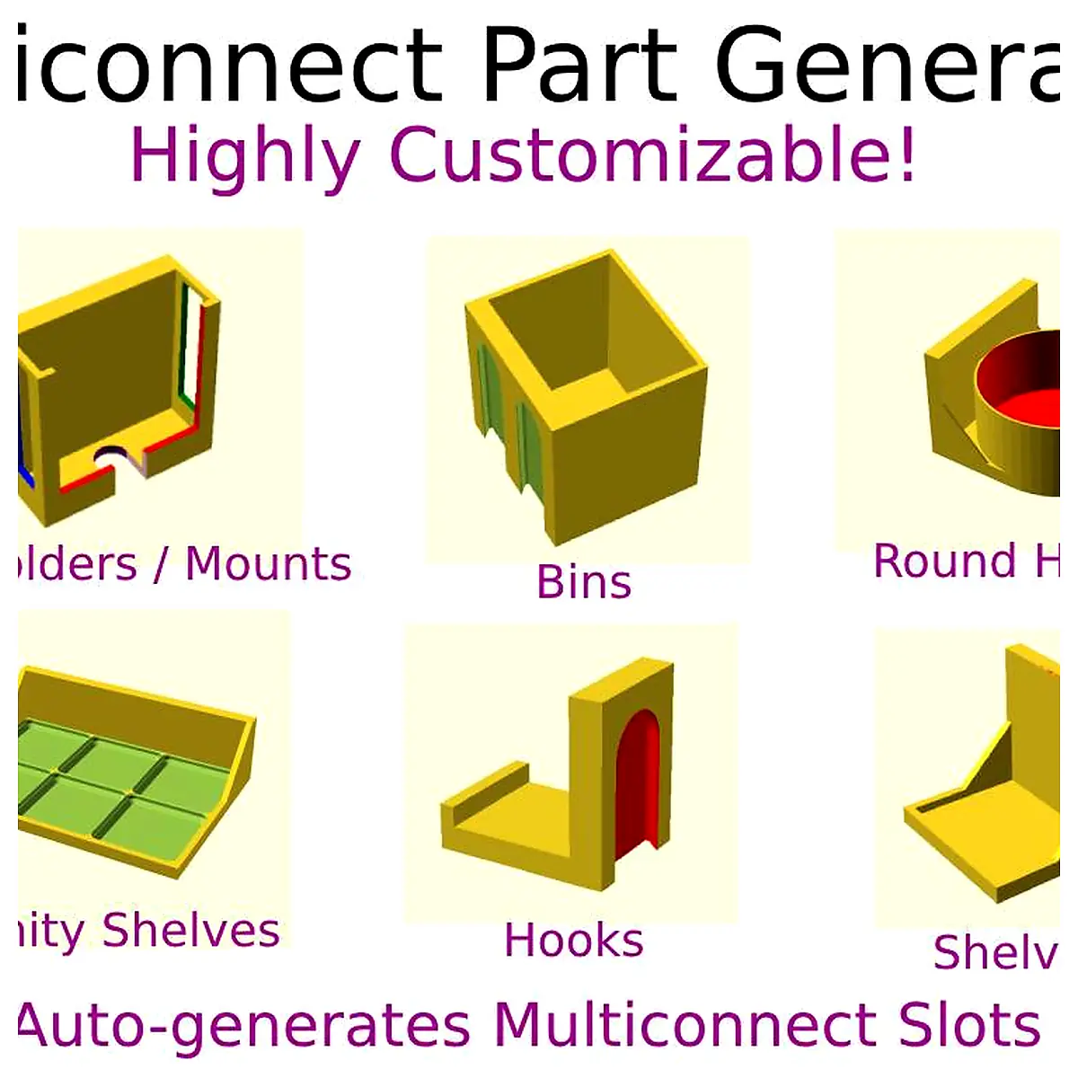 Multiconnect Part Generator Universal Parts Repair Compatibility Selection Accessories Master Collection