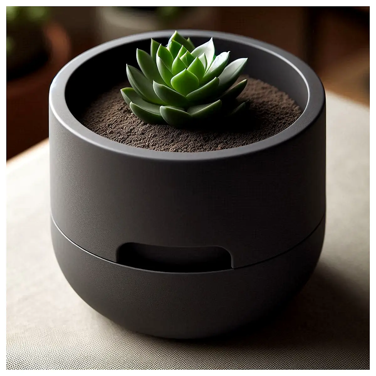 Self Watering Planter Succulent Pot Design Indoor Garden Automatic Plant Care Smart