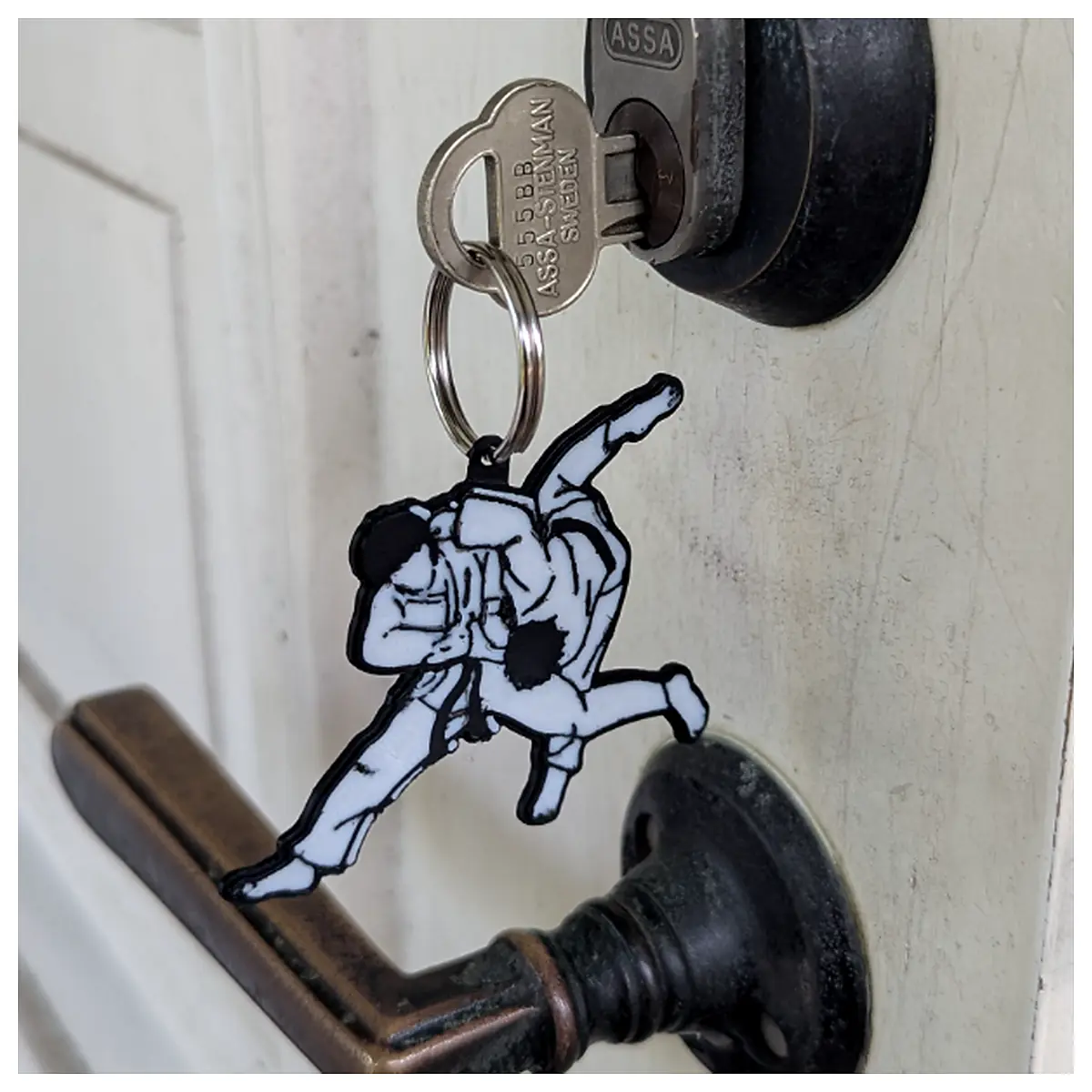 Judo Keychain Sports Memorial Award Competition Training Gift Collectible