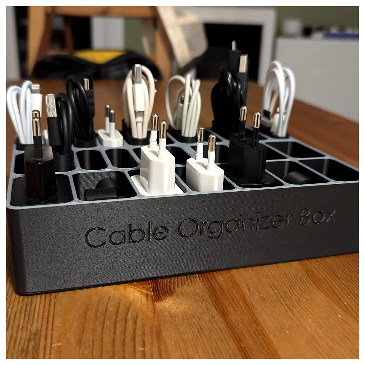 Cable Organizer Box Cord Storage Box Cable Management Box Box Electronics Parts Accessories