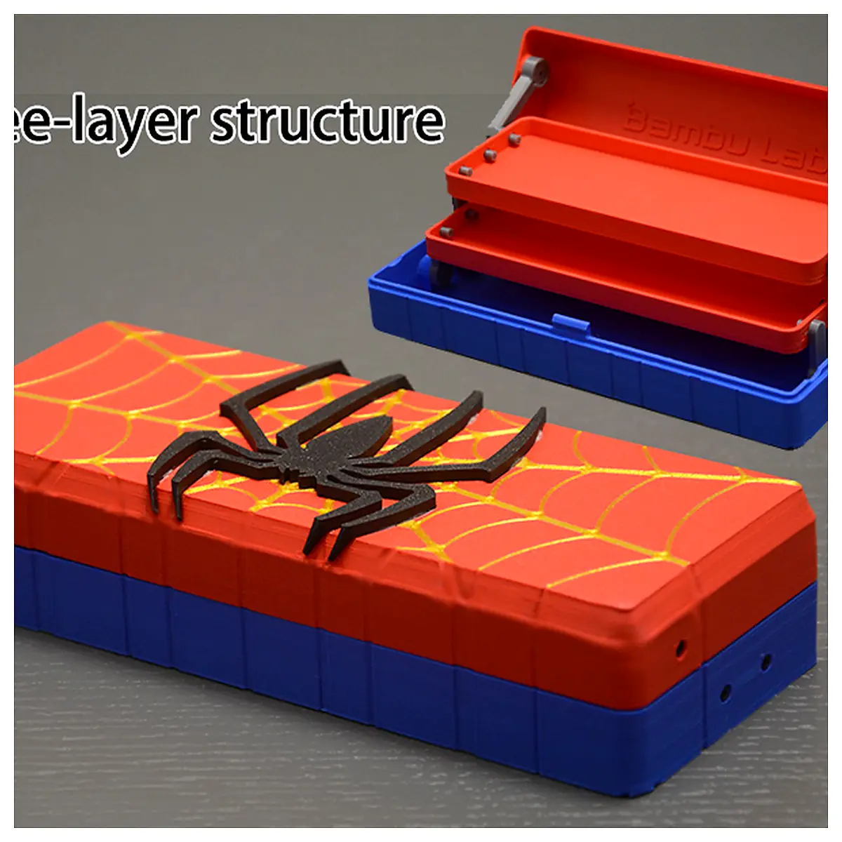 Spider Man Pencil Case Multi Purpose Pen Bag Student Case Parts Repair Patch Toy Accessories