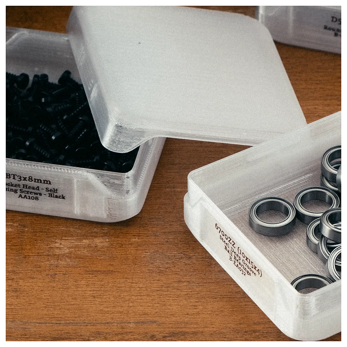 Small Parts Storage Box Gridfinity Tray Organizer Storage Container Parts Organizer Desktop Storage Tool Box
