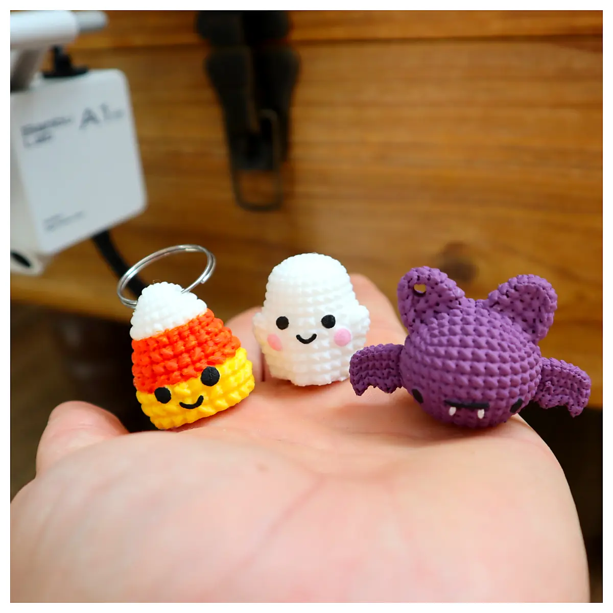 Knitted Halloween Keychains Festive Decor Halloween Crafts Party Favors Knitting Accessories