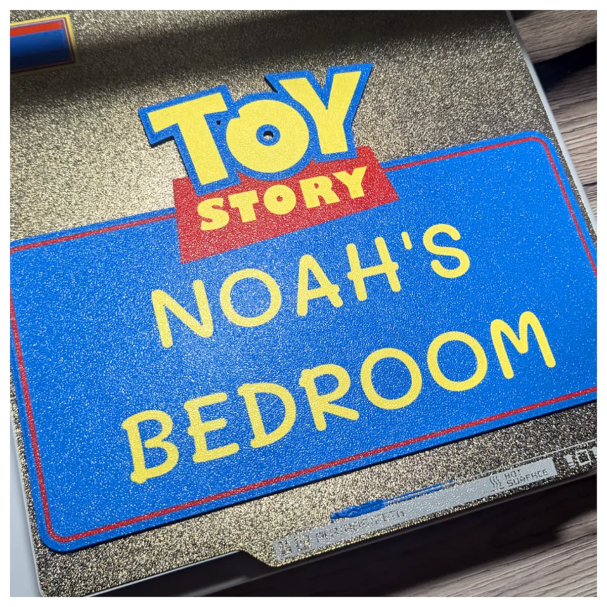 Toy Story Name Sign Editable Text Custom Name Decoration Card Creative Gift Sign Personalized
