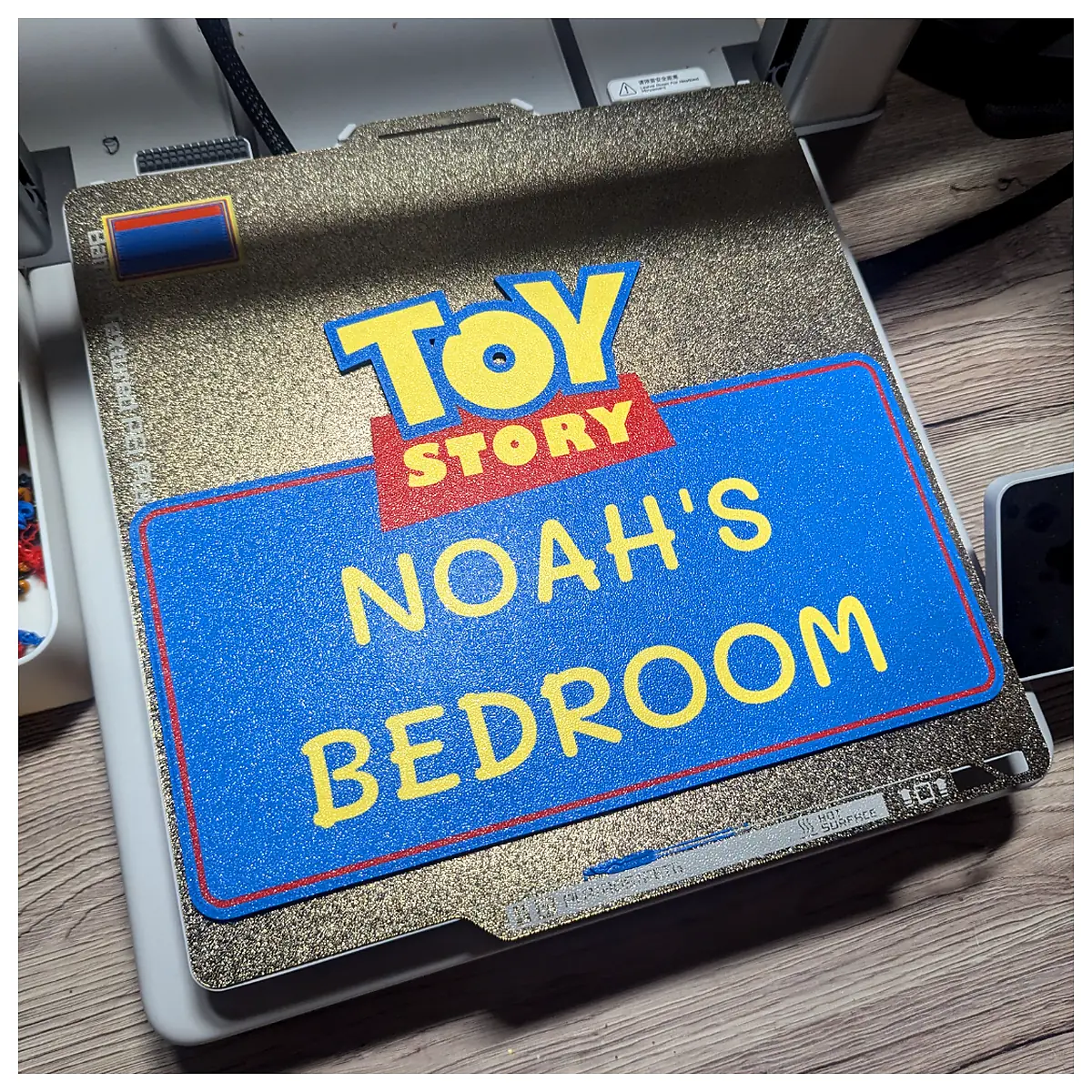 Toy Story Name Sign Editable Text Custom Name Decoration Card Creative Gift Sign Personalized