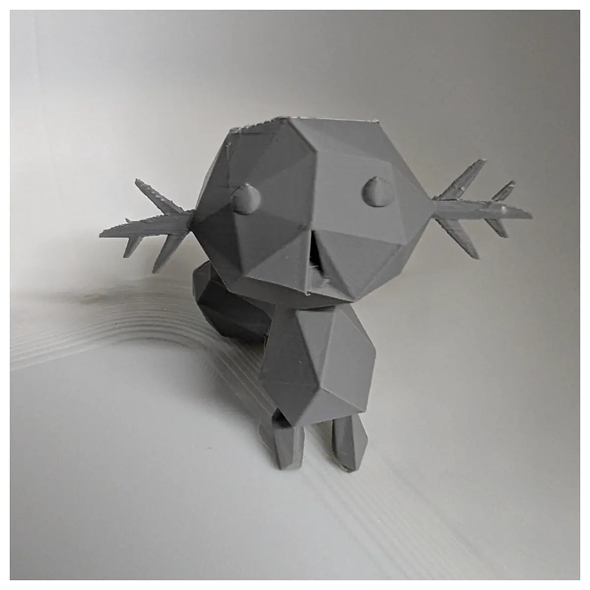 Wooper Low Poly Model Toy Figure Collectible Character Model Decoration Pet Accessories Pet Toys Pet Supplies Suitable for Small Dogs