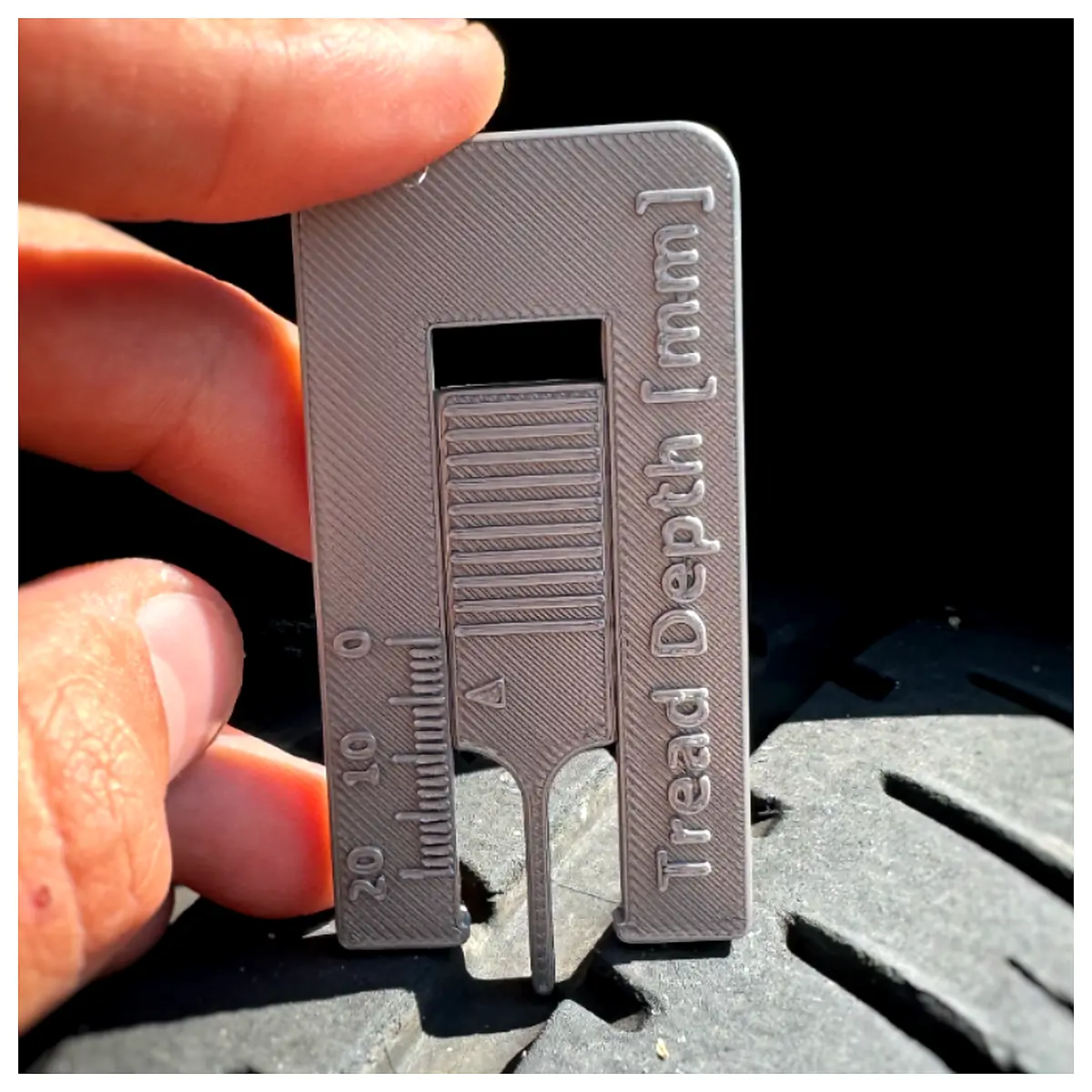 Tire Tread Depth Gauge Measure Tire Wear Measure Tread Depth Tire Car Parts Auto Repair