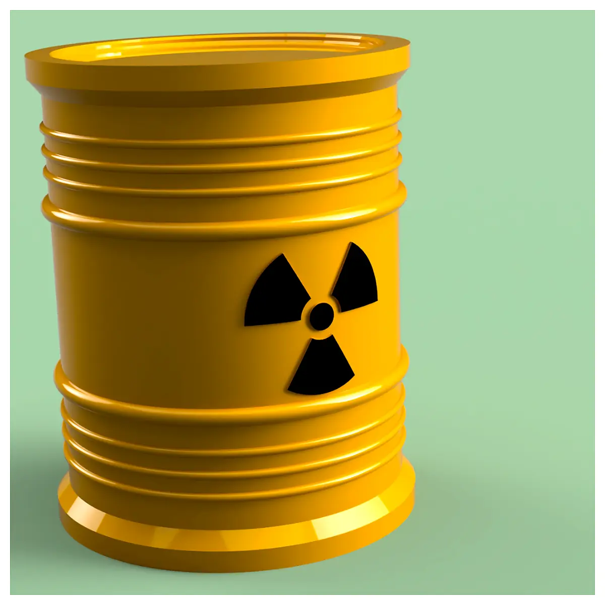 Radioactive Waste Barrel Screw Top Container Storage Transport Hazardous Waste Parts Replacement