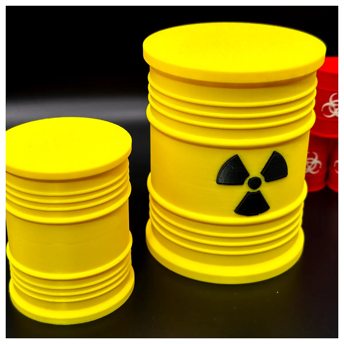 Radioactive Waste Barrel Screw Top Container Storage Transport Hazardous Waste Parts Replacement