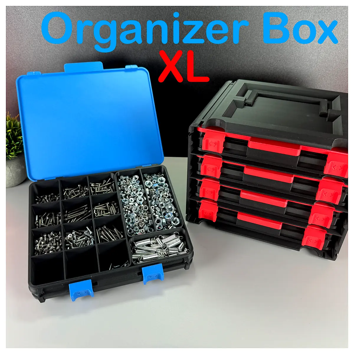 XL Organizer Box Storage Box Large Capacity Box Storage Solutions Organizing Supplies Loose Items