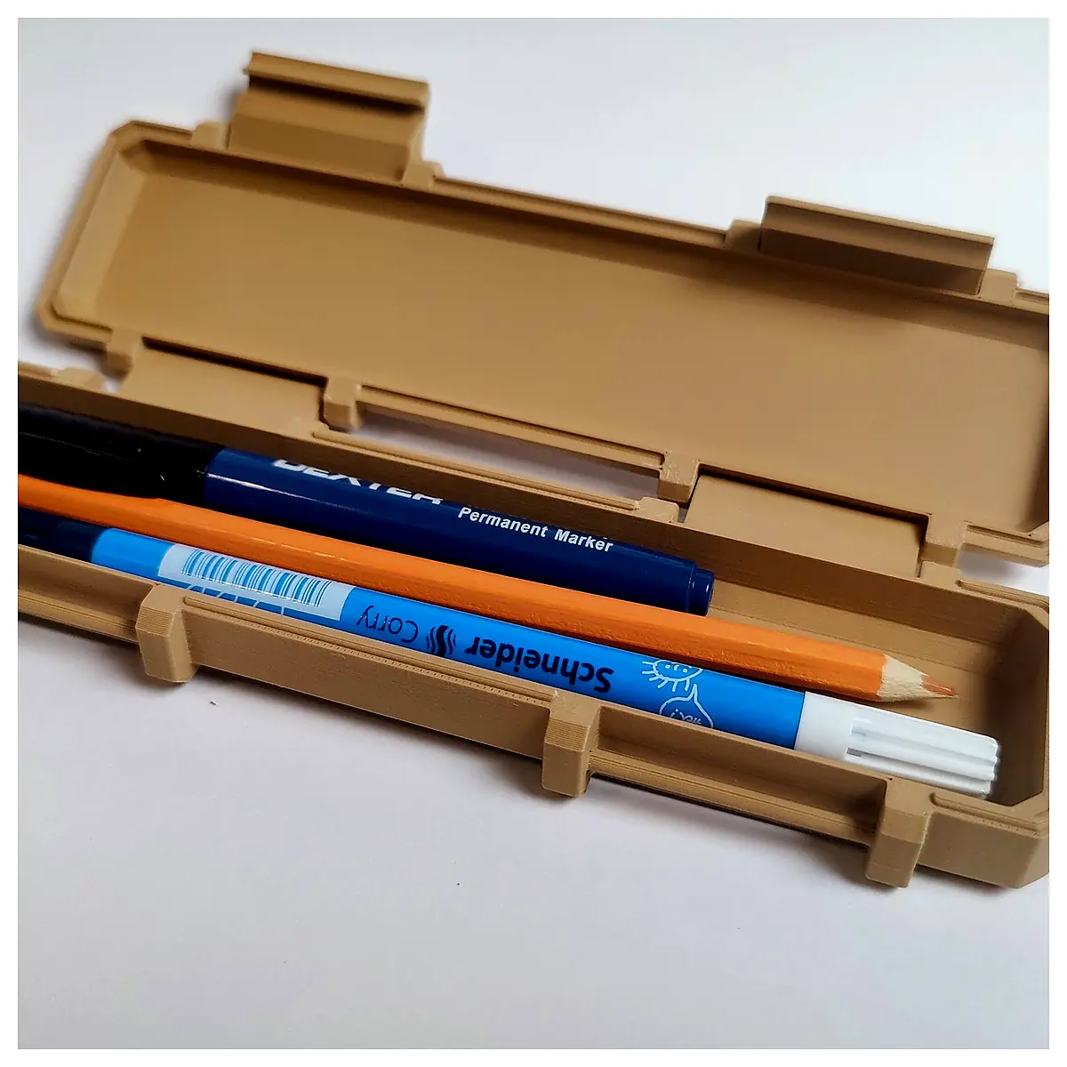 Universal Pencil Box Print in Place No Assembly Needed Storage Organizer Parts Supplies