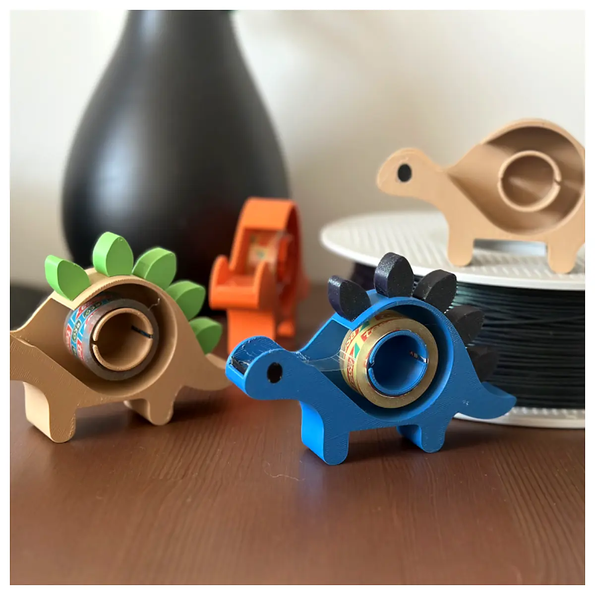 Cute Dinosaur Tape Dispenser Universal Tape Supply Repair Office Supplies