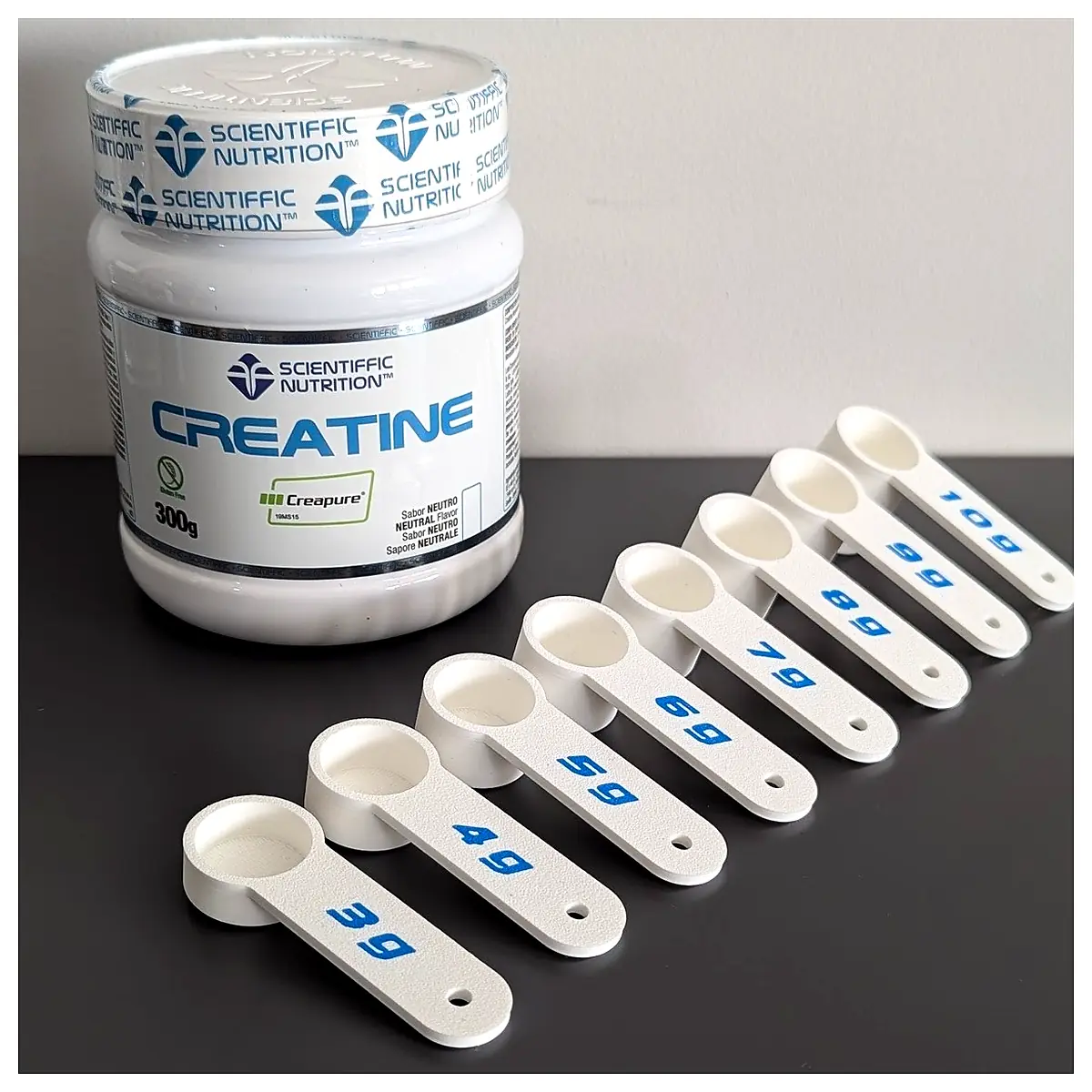Creatine Scoop Measuring Spoon 3 10g Fitness Powder Scoop Muscle Growth Supplements