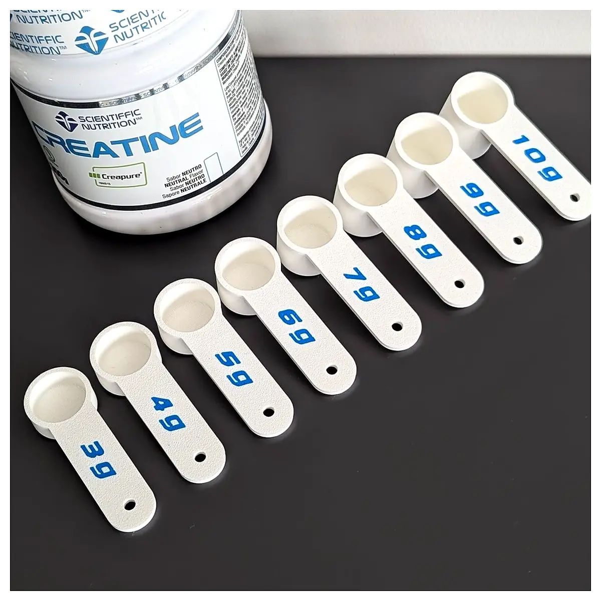Creatine Scoop Measuring Spoon 3 10g Fitness Powder Scoop Muscle Growth Supplements
