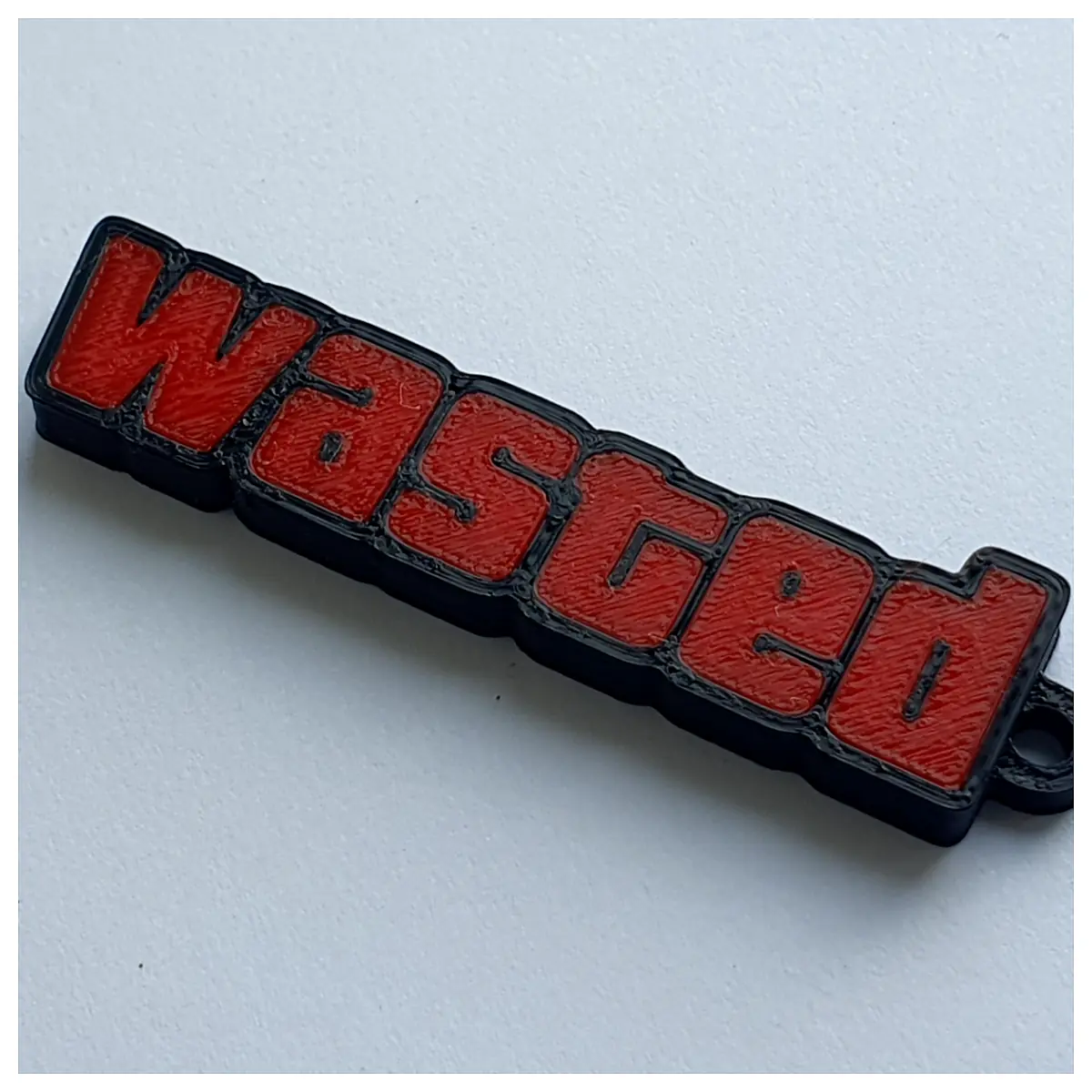 Wasted V Keychain Car Accessory Keychains Collectible Memorabilia Car Decoration Parts