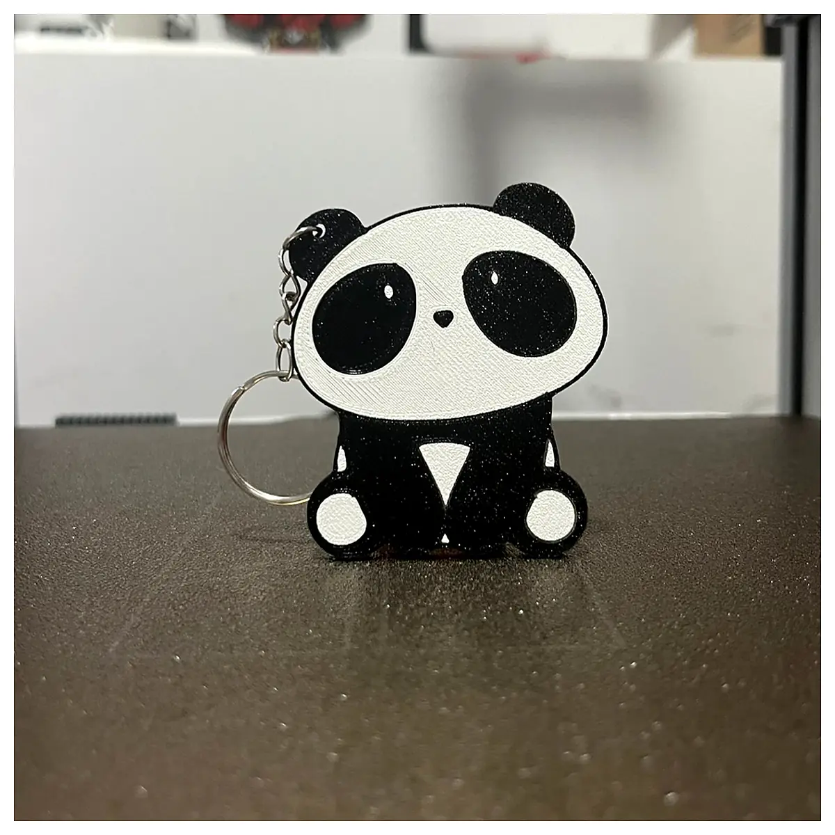 Panda Keychain Charm Keyring Cute Animal Decoration Panda Parts Repair Accessories