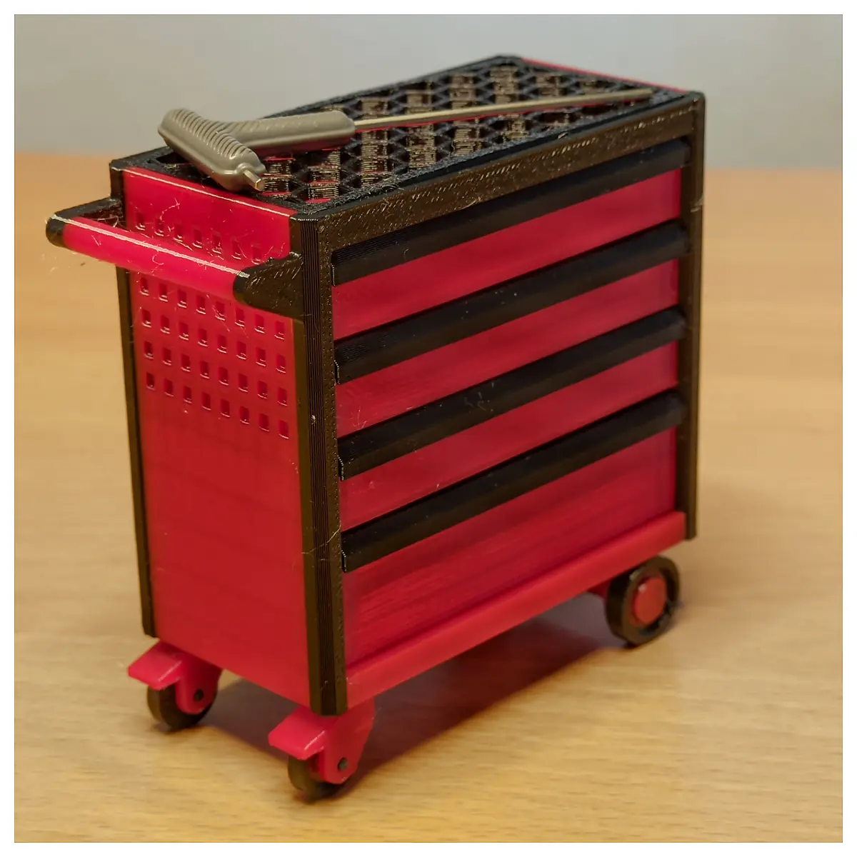 Miniature Workshop Trolley V2 Universal Cart Parts Repair Transport Tool