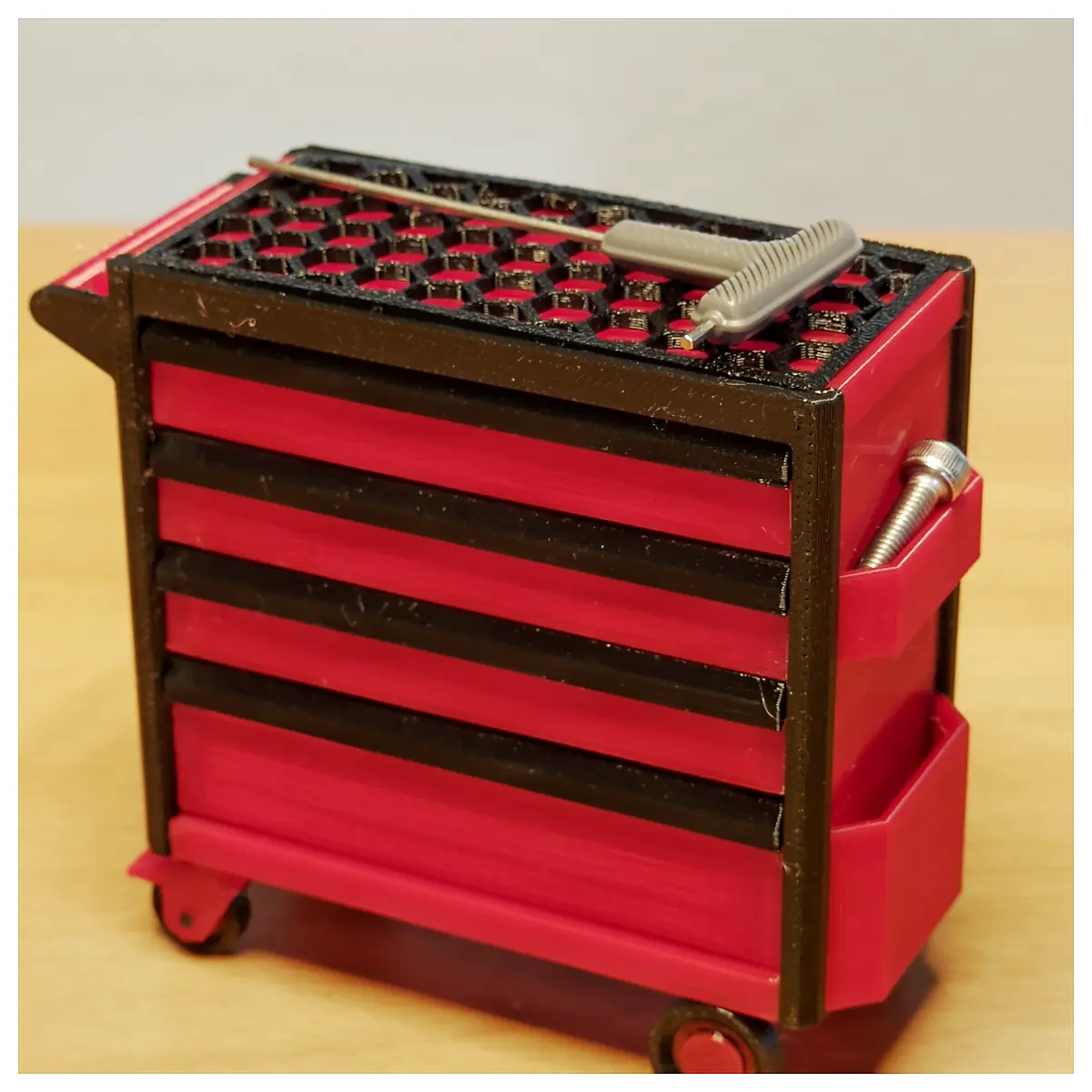 Miniature Workshop Trolley V2 Universal Cart Parts Repair Transport Tool