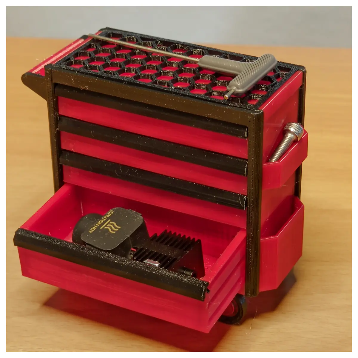 Miniature Workshop Trolley V2 Universal Cart Parts Repair Transport Tool