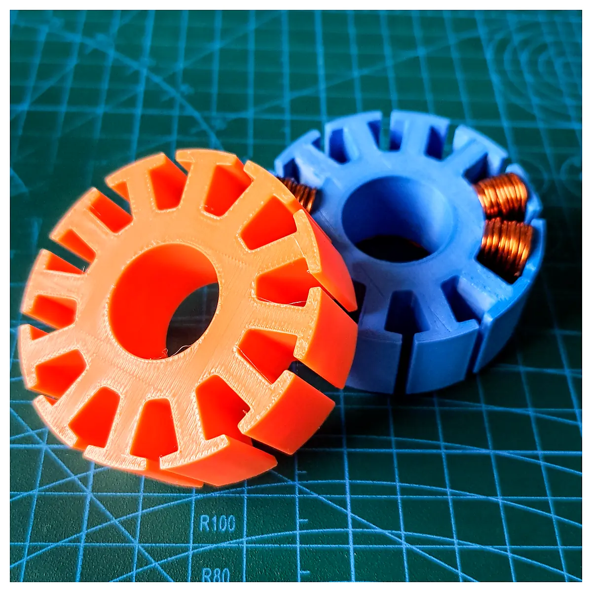BLDC Outrunner Motor Stator 60x22x22 12 Pole Replacement Parts Rotor Accessories Wind Turbine Motor Components