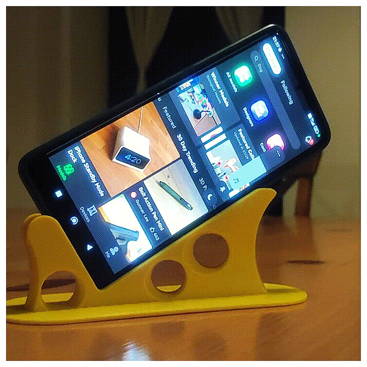 Bed Phone Stand Ergonomic Support Lying Stand Phone Accessories Repair Parts