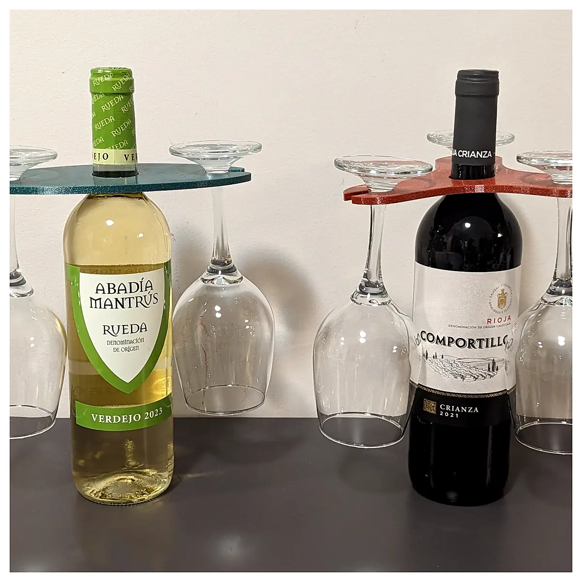 Wine Glass Hanger Rack 3 4 5 Cup Holder Storage Protection Wine Accessories Wall Mount