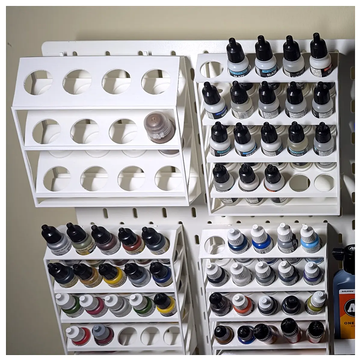 Universal Paint Holder Sprayer Stand Mixing Palette Automotive Paint Parts Repair