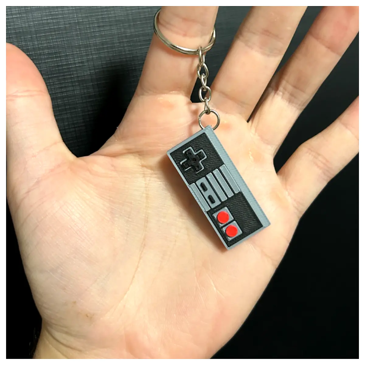 NES Controller Keychain Retro Gaming Accessory Classic Console Parts Repair Replacement