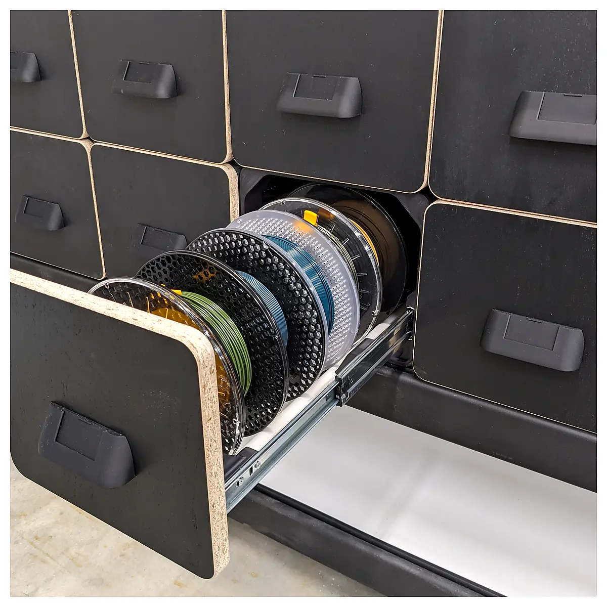 Modular Filament Drawer System Parts Repair Maintenance Storage Organization DIY Accessories FilamentStorage