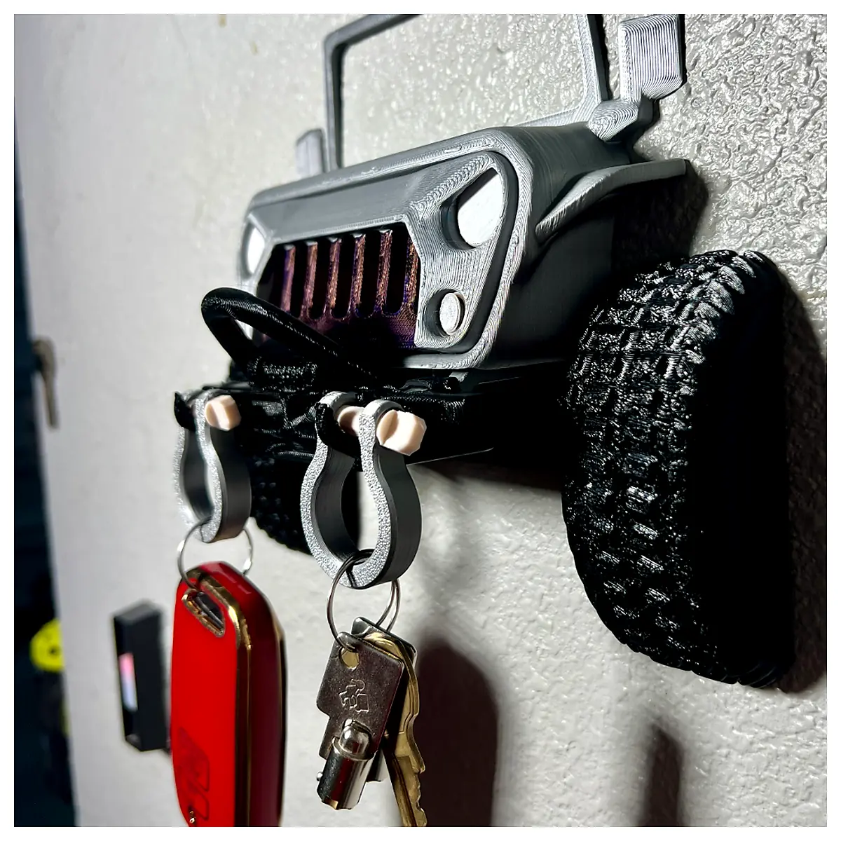 Car Key Hanger Wall Mount Automotive Parts Accessories Holder Organizer Universal Key Storage