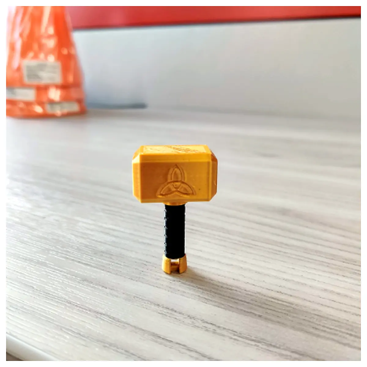 Thor Hammer Keychain Universal Accessory Hero Collectible Figurine Parts Repair