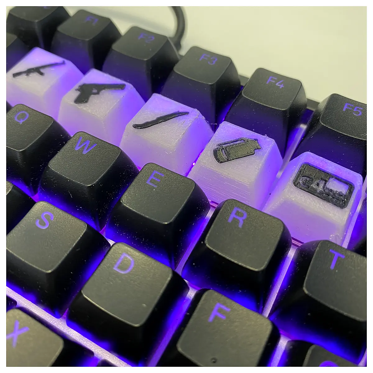 Counter Strike Keycaps Alloy Keycaps PBT Keycaps Gaming Keycaps Custom Keycaps Mechanical Keyboard Keycaps