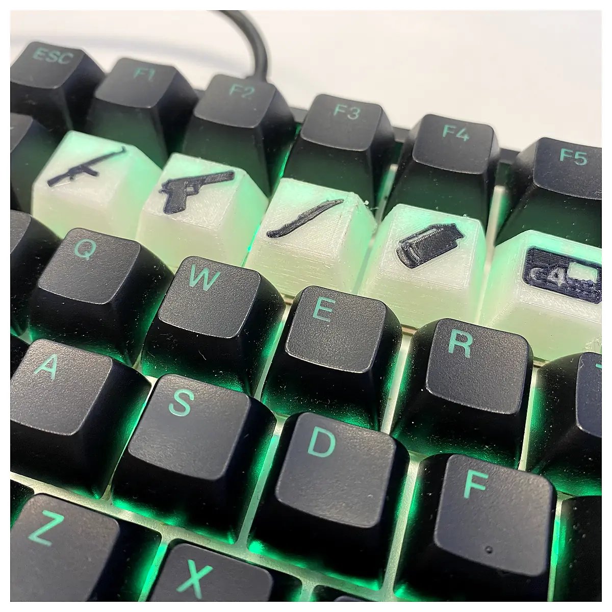 Counter Strike Keycaps Alloy Keycaps PBT Keycaps Gaming Keycaps Custom Keycaps Mechanical Keyboard Keycaps