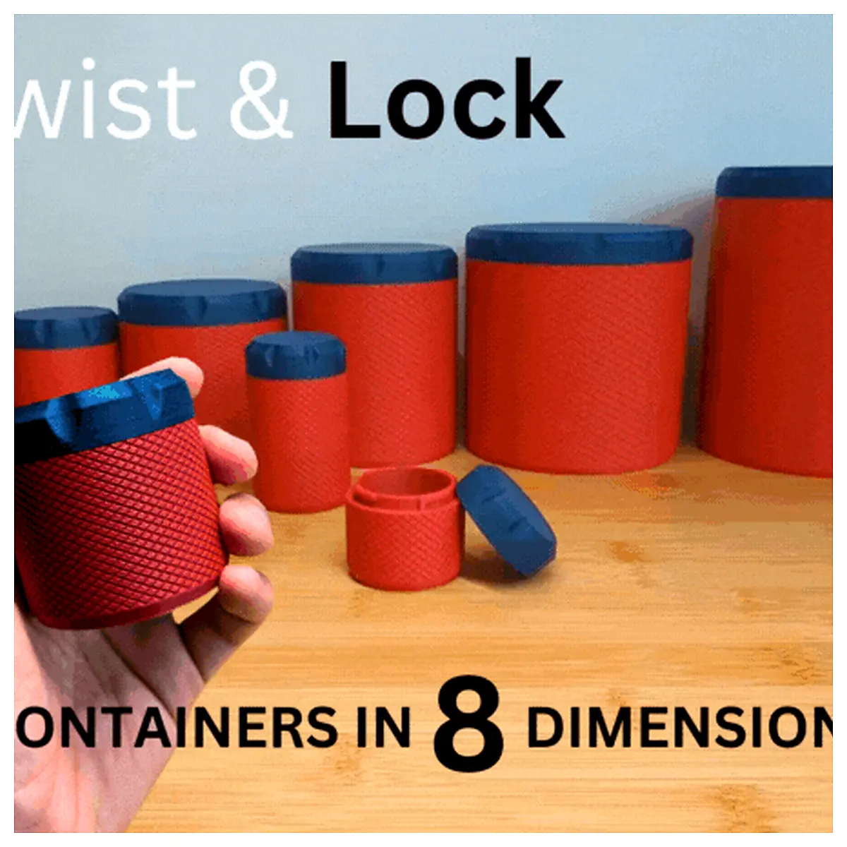 Twist Lock Containers V28 Dimensions Food Storage Containers Seal Tight Jars Storage Boxes Parts