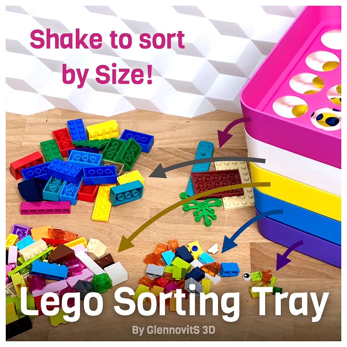 Stackable Sorting Tray Organizer Compact Storage Parts Toys Storage Product Name Sorting Tray
